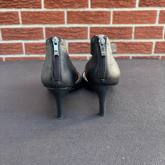 Franco Sarto Davey Pointed-Toe Pumps, Leather and Suede, Black size 8.5 - Picture 5 of 8